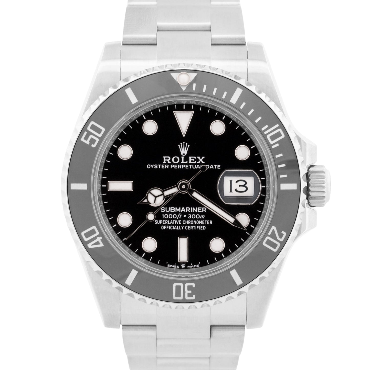 2024 PAPERS Rolex Submariner Date BLACK Ceramic Steel 41mm 126610 LN Watch BOX