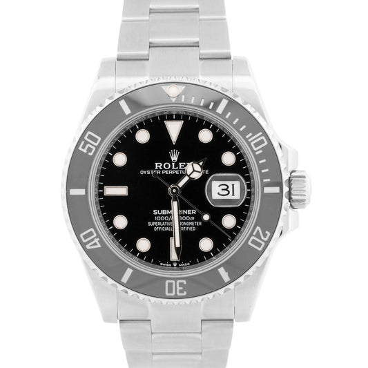2023 PAPERS Rolex Submariner 41mm BLACK Stainless Steel Ceramic 126610 LN BOX