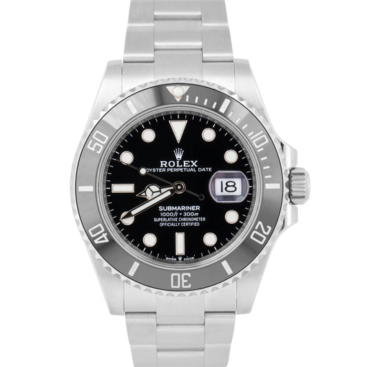 NEW APRIL 2024 PAPERS Rolex Submariner Date BLACK Steel 41mm Watch 126610 LN BOX