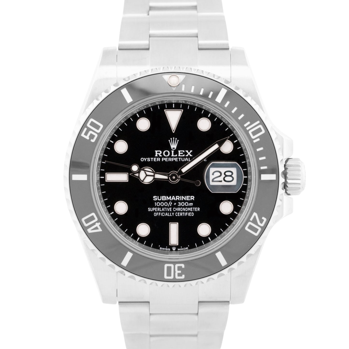 2024 PAPERS Rolex Submariner Date BLACK Ceramic Steel 41mm 126610 LN Watch BOX