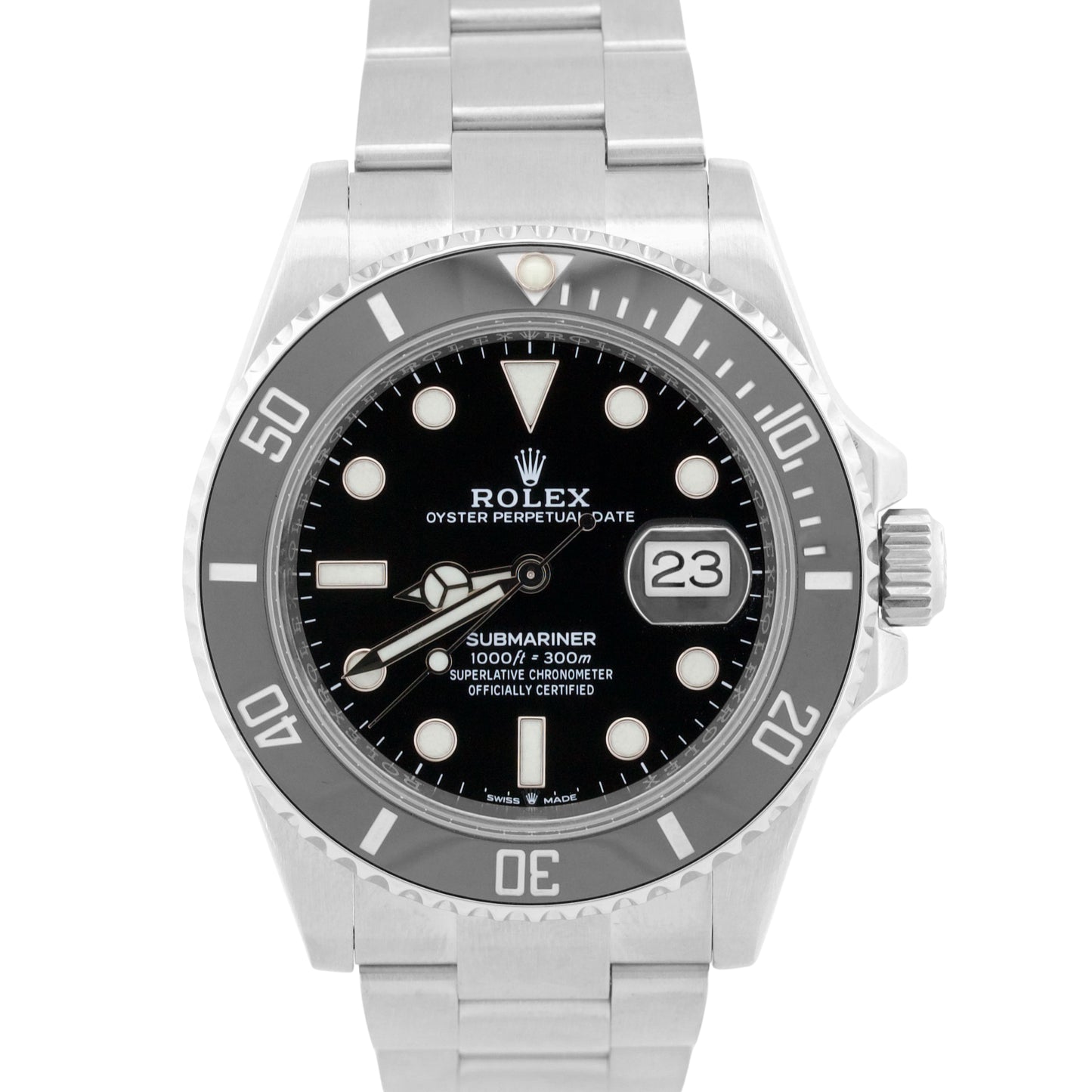 2025 RSC PAPERS Rolex Submariner Date 41 BLACK Steel Ceramic Watch 126610 LN BOX
