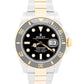 2022 PAPERS Rolex Submariner Date BLACK Two-Tone Gold 41mm 126613 LN Watch BOX