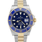 MINT 2021 PAPERS Rolex Submariner Date 41mm BLUE Two-Tone 18K Gold 126613 LB BOX