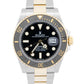 Rolex Submariner Date 41mm Ceramic BLACK Two-Tone 18K Gold Steel 126613 LN Watch