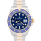 2024 PAPERS Rolex Submariner Date BLUE 41mm Ceramic 18K Gold Steel 126613 LB BOX