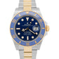 MINT 2024 PAPERS Rolex Submariner Date BLUE 18K Steel 41mm Ceramic 126613 LB BOX