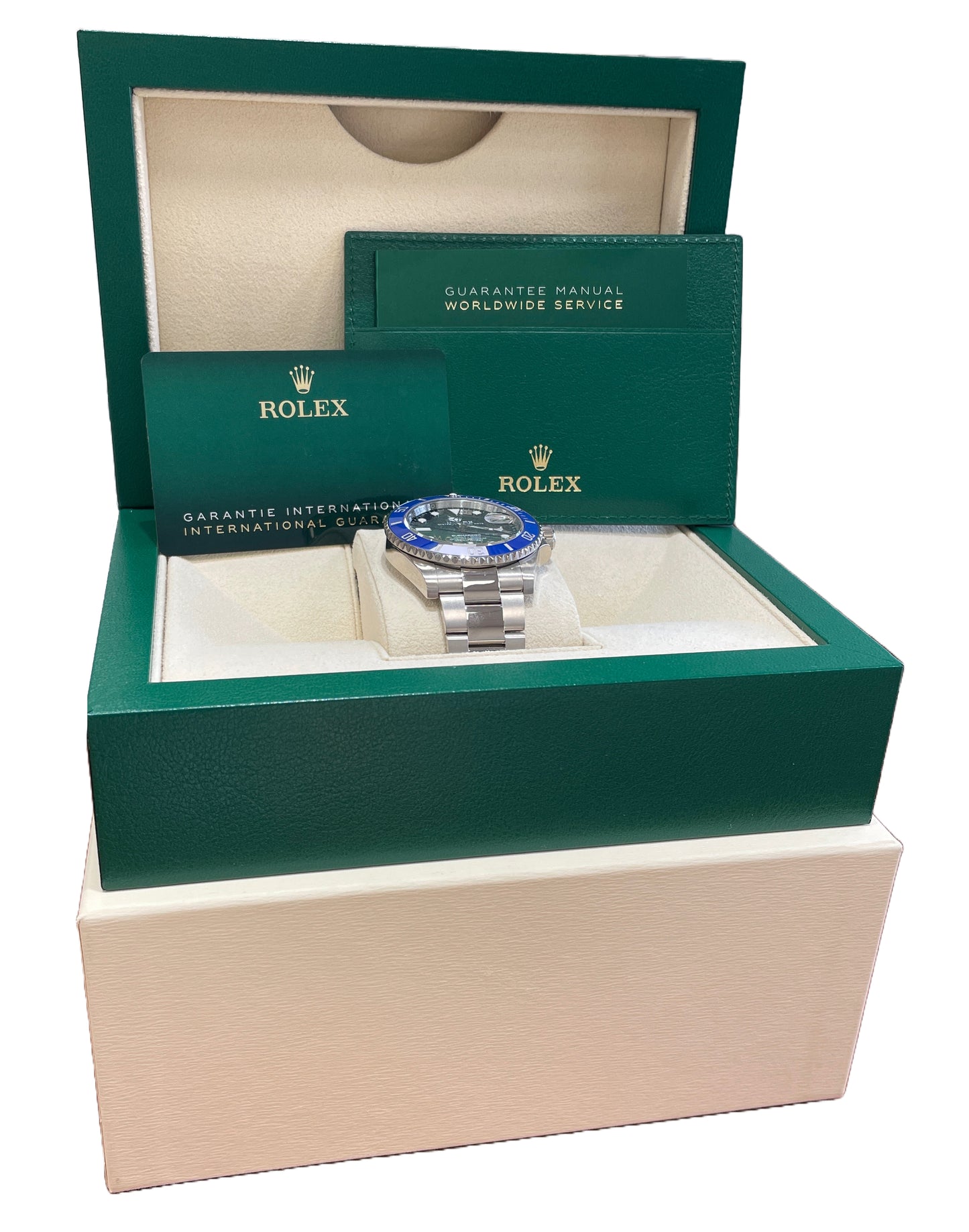 2021 NEW CARD Rolex Submariner 41 Date BLUEBERRY 18K Gold BLUE 126619 LB BOX