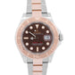 Rolex Yacht-Master CHOCOLATE Brown 18K Rose Gold YM1 Steel 40mm 126621 Watch