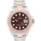 2024 RSC Rolex Yacht-Master CHOCOLATE Brown 18K Rose Gold  40mm 116621 Watch BOX