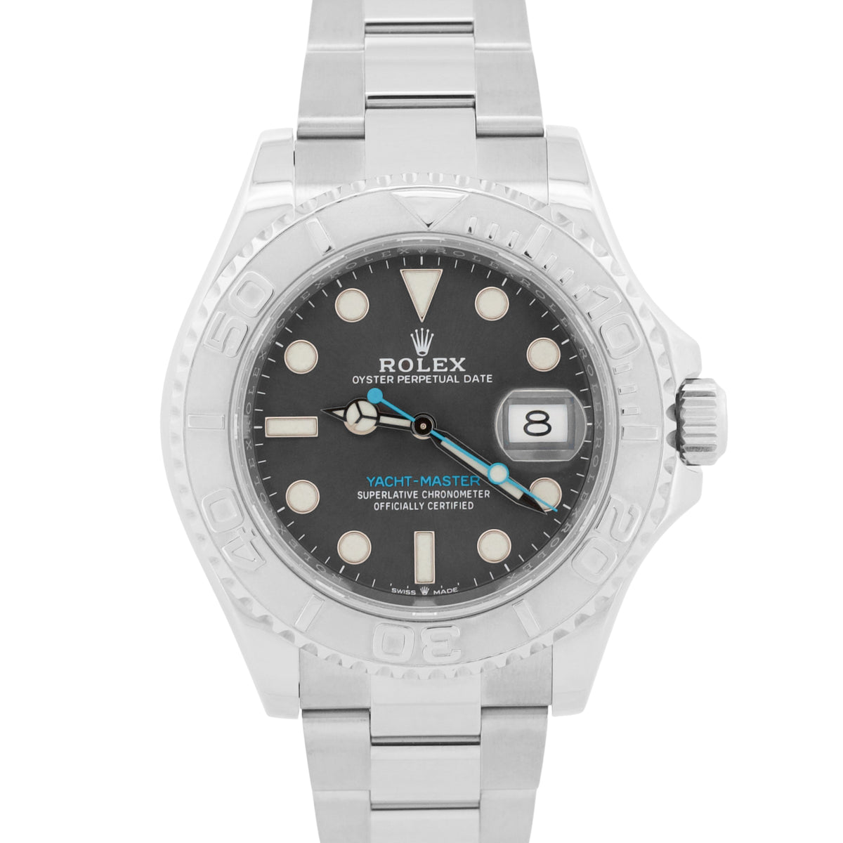 2020 Rolex Yacht-Master 126622 Rhodium Stainless Steel Platinum 40mm Box Papers