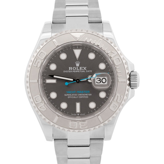 2023 PAPERS Rolex Yacht-Master Steel Platinum RHODIUM 40mm 126622 YM1 Watch BOX