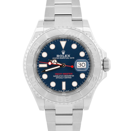 2023 PAPERS Rolex Yacht-Master Steel Platinum BLUE Steel 40mm 126622 YM1 BOX