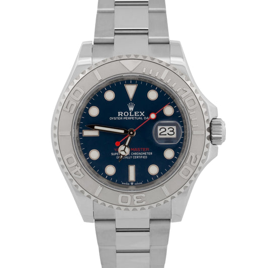 2025 Rolex Yacht-Master 126622 Platinum Blue Stainless Steel 40mm Box Papers