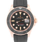 2019 PAPERS Rolex Yacht-Master BLACK 18K Everose Gold Oysterflex 40mm 126655 BOX