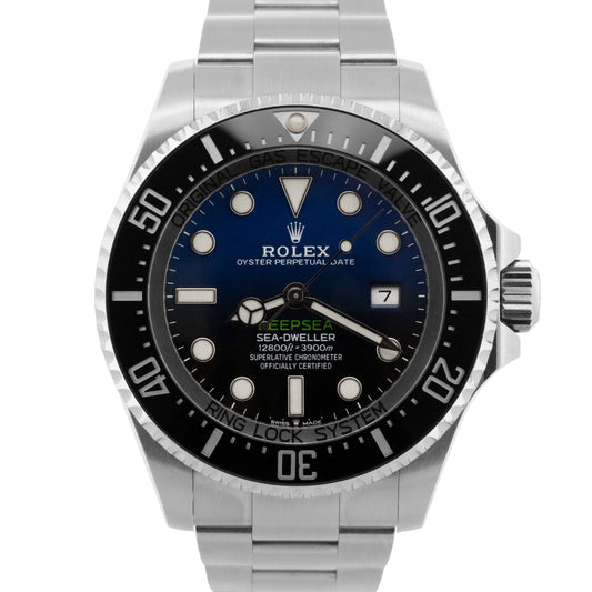 NOS 2021 Rolex Sea-Dweller Deepsea 126660 James Cameron Blue 44mm Box Papers
