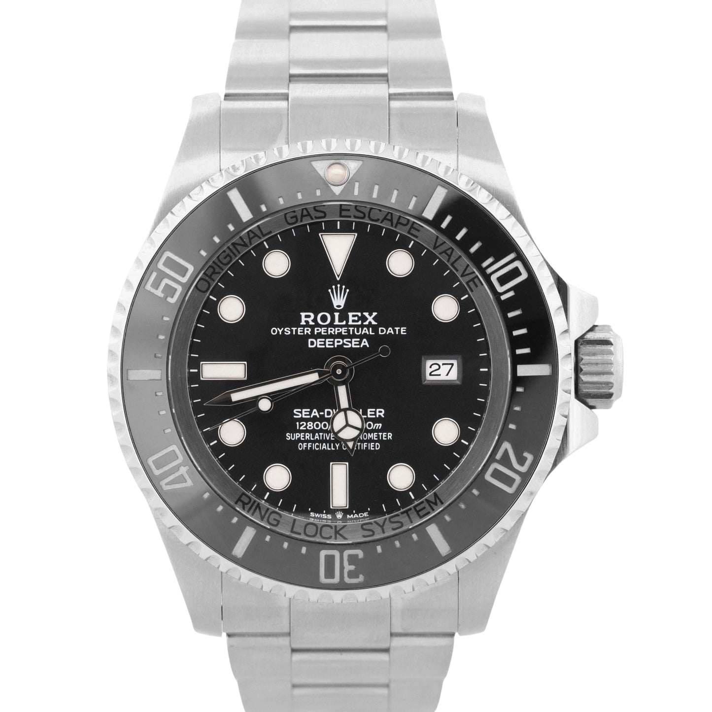 2021 PAPERS Rolex Sea-Dweller Deepsea BLACK 44mm Stainless Ceramic 126660 BOX