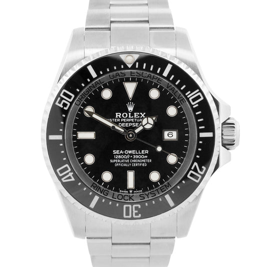 2022 Rolex Sea-Dweller Deepsea 126660 Black Ceramic Steel 44mm Box Papers