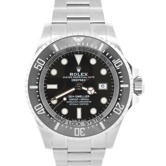 2021 PAPERS Rolex Sea-Dweller Deepsea BLACK 44mm Stainless Ceramic 126660 BOX