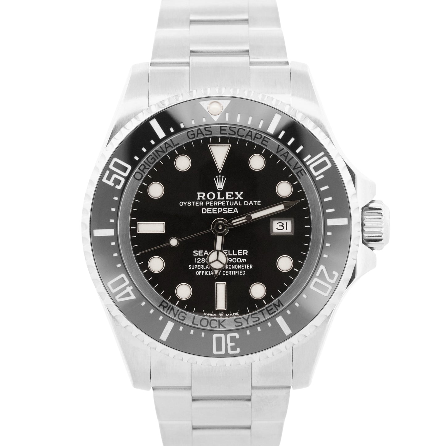 2022 PAPERS Rolex Sea-Dweller Deepsea BLACK 44mm Stainless Steel 126660 BOX