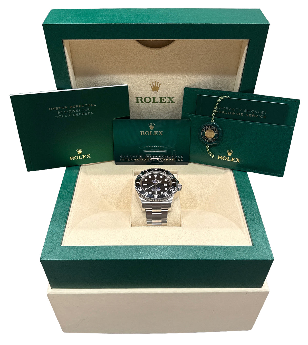 2022 Rolex Sea-Dweller Deepsea 126660 Black Ceramic Steel 44mm Box Papers