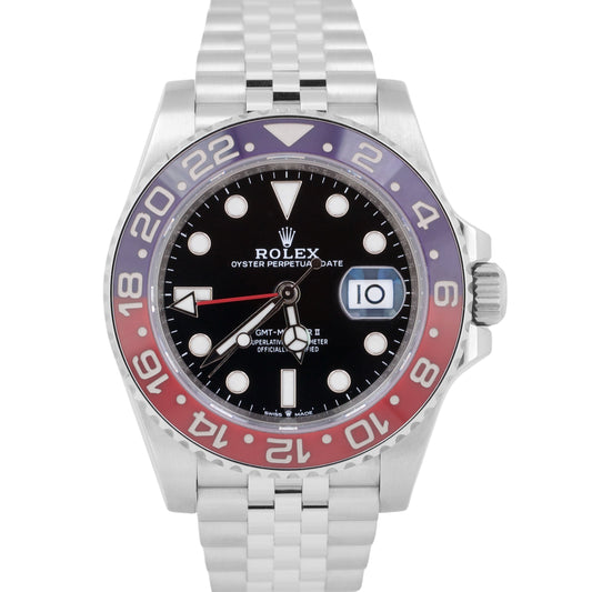MINT NEW PAPERS Rolex GMT-Master II 126710 BLRO PEPSI Red Blue JUBILEE 40mm BOX