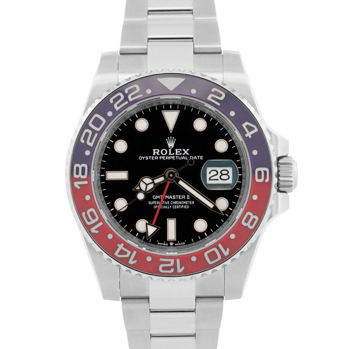 2026 Rolex GMT-Master II 126710 BLRO Blue Red Pepsi Oyster Steel 40mm Box Papers