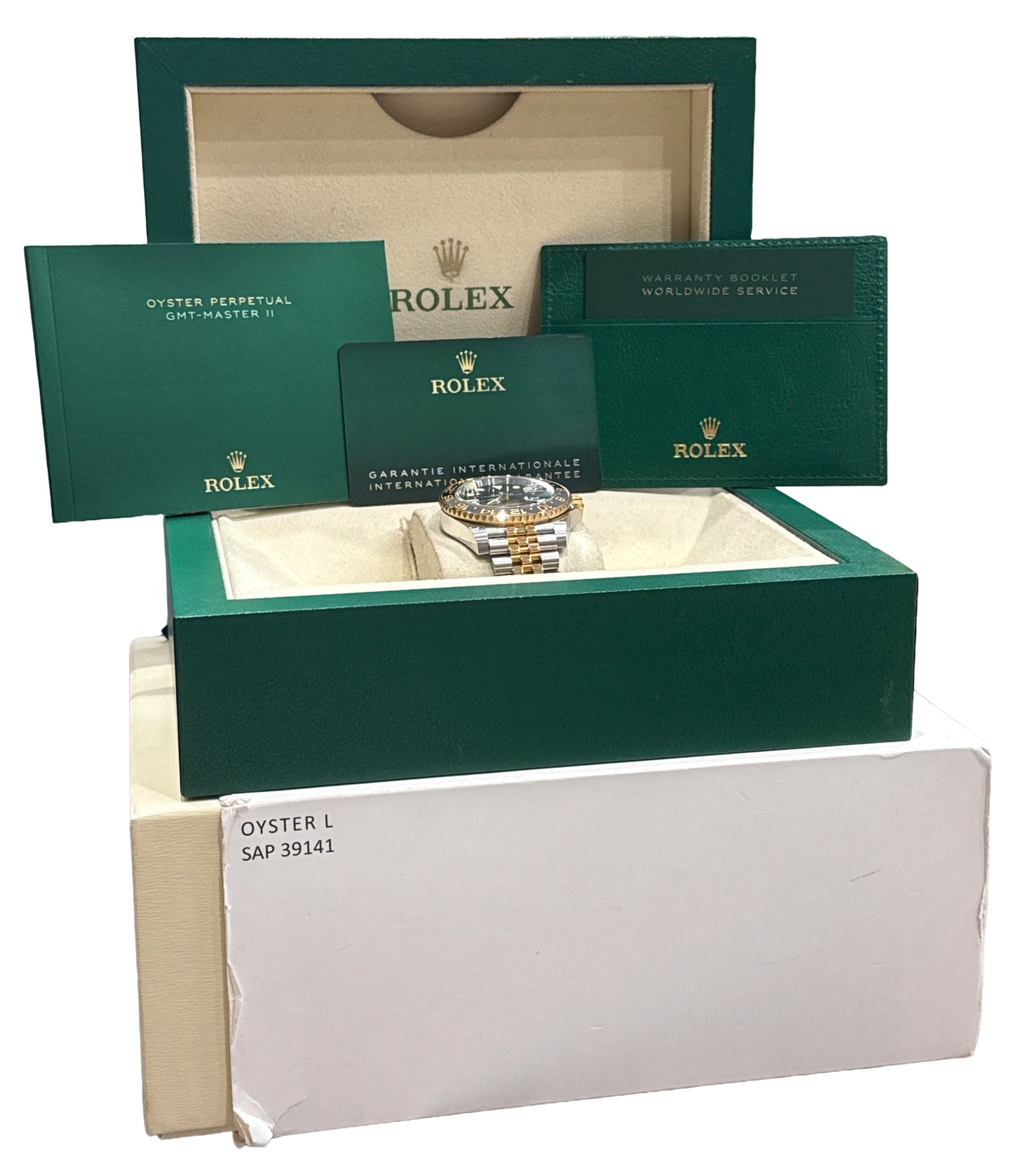 NEW 2023 PAPERS Rolex GMT-Master II 18K Steel 18K 40mm JUBILEE 126713 GRNR BOX