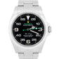 Unpolished 2024 Rolex Air-King 126900 Black Stainless Steel 40mm Box Papers