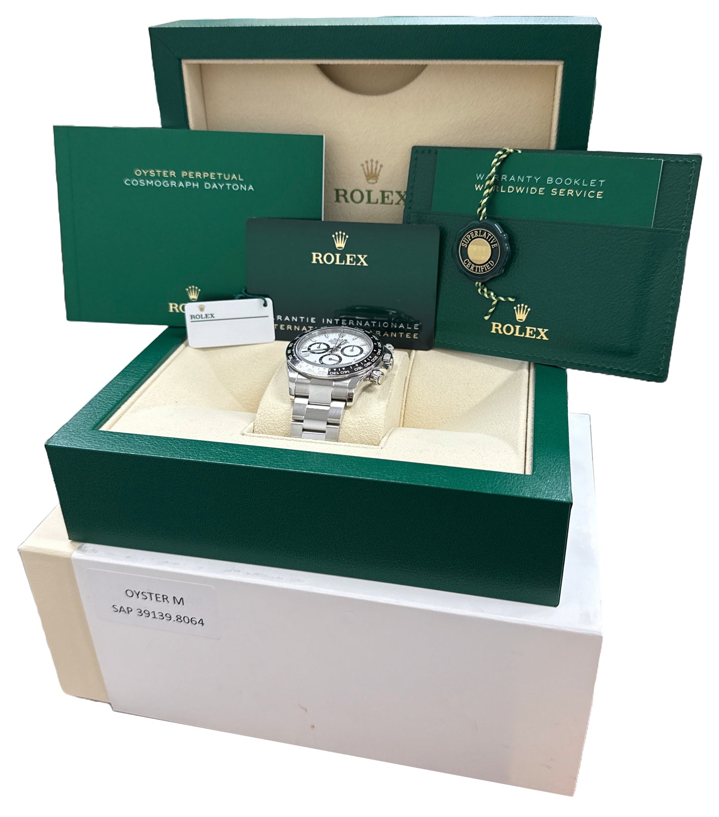 MINT 2024 PAPERS Rolex Daytona Cosmograph White PANDA Steel 40mm 126500 LN BOX