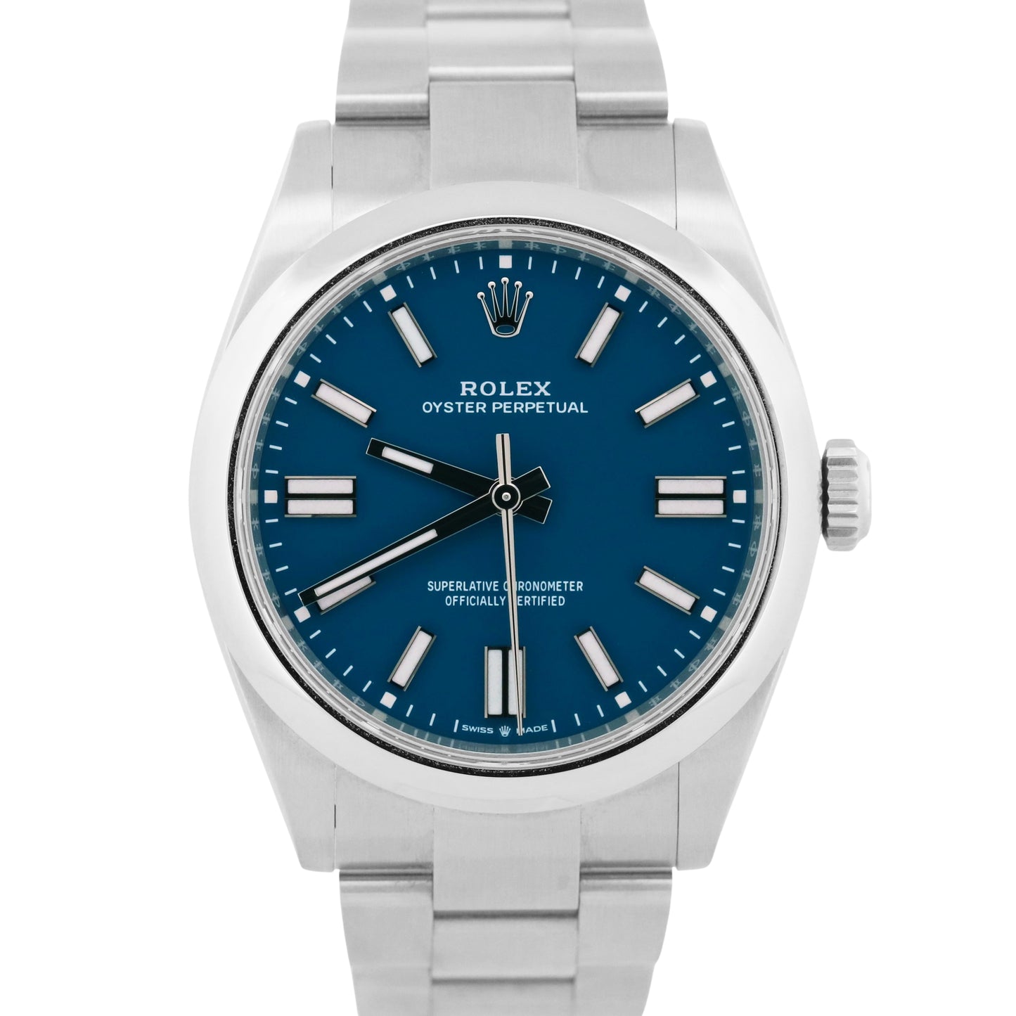 NEW 2026 PAPERS Rolex Oyster Perpetual Steel MED BLUE 41mm 134300 Watch BOX