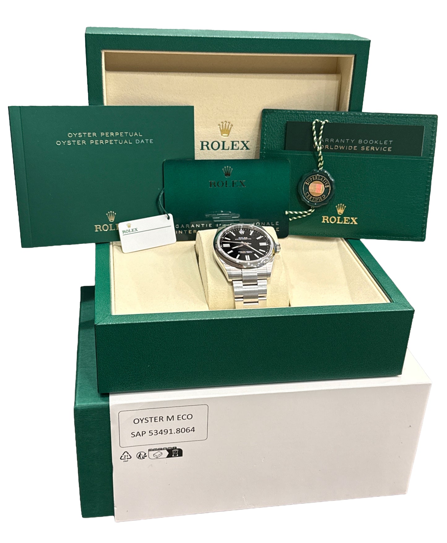NEW NOV 2025 Rolex Oyster Perpetual 41 BLACK Stainless Steel 41mm 134300 BOX