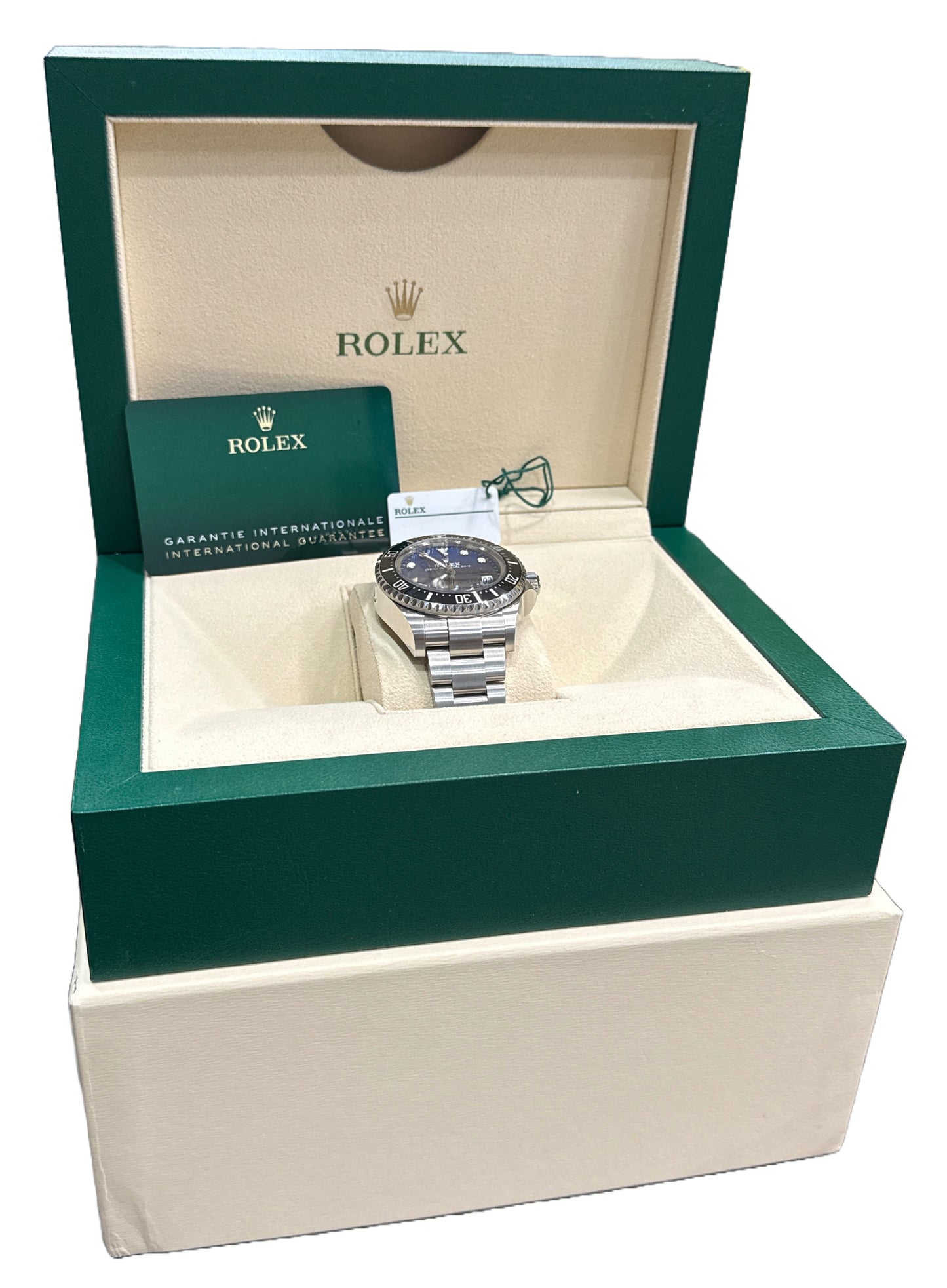 NEW PAPERS Rolex Sea-Dweller Deepsea JAMES CAMERON Blue Black 44mm 136660 BOX