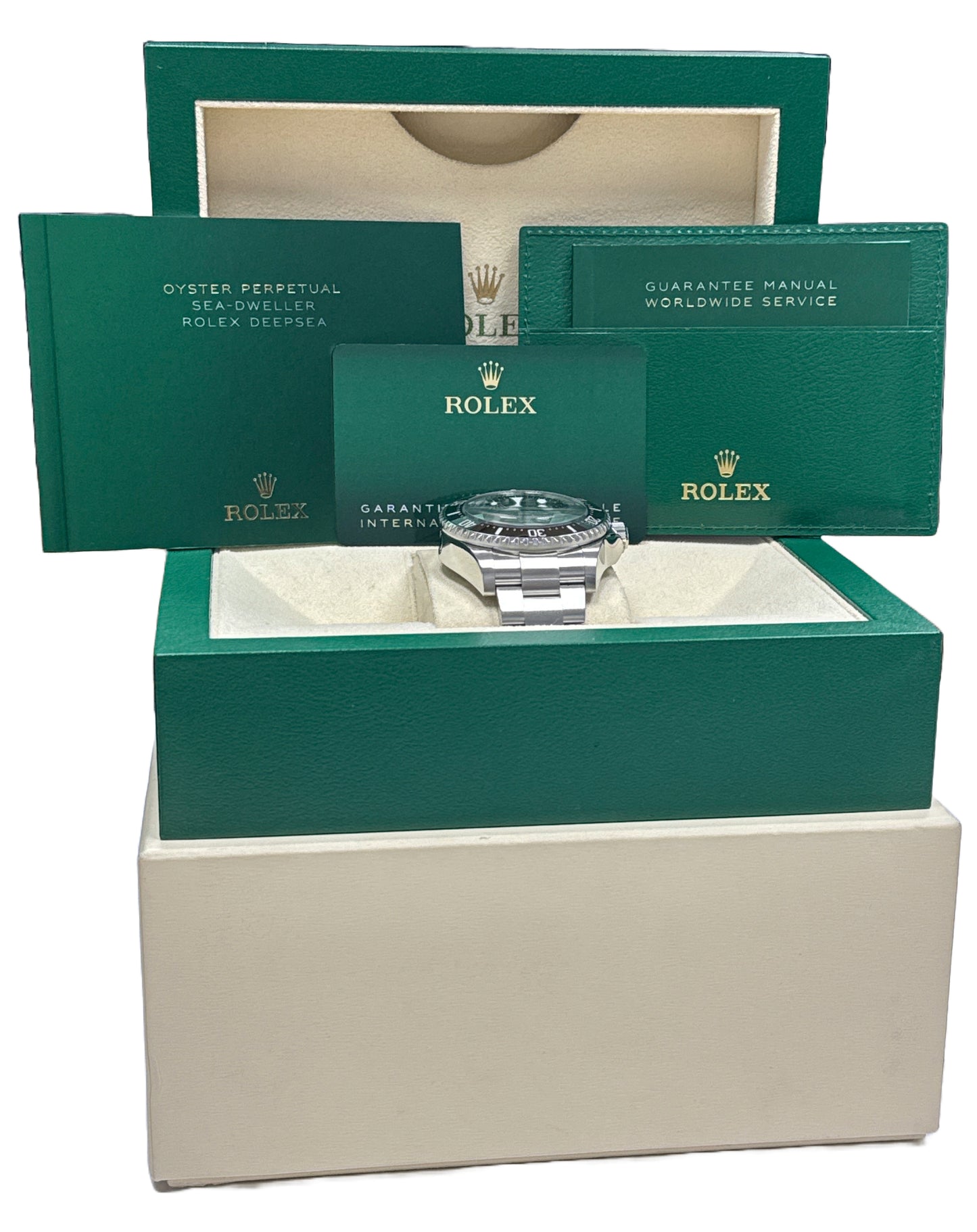 MINT 2023 PAPERS Rolex Sea-Dweller Deepsea Black Stainless Steel 44mm 136660 BOX