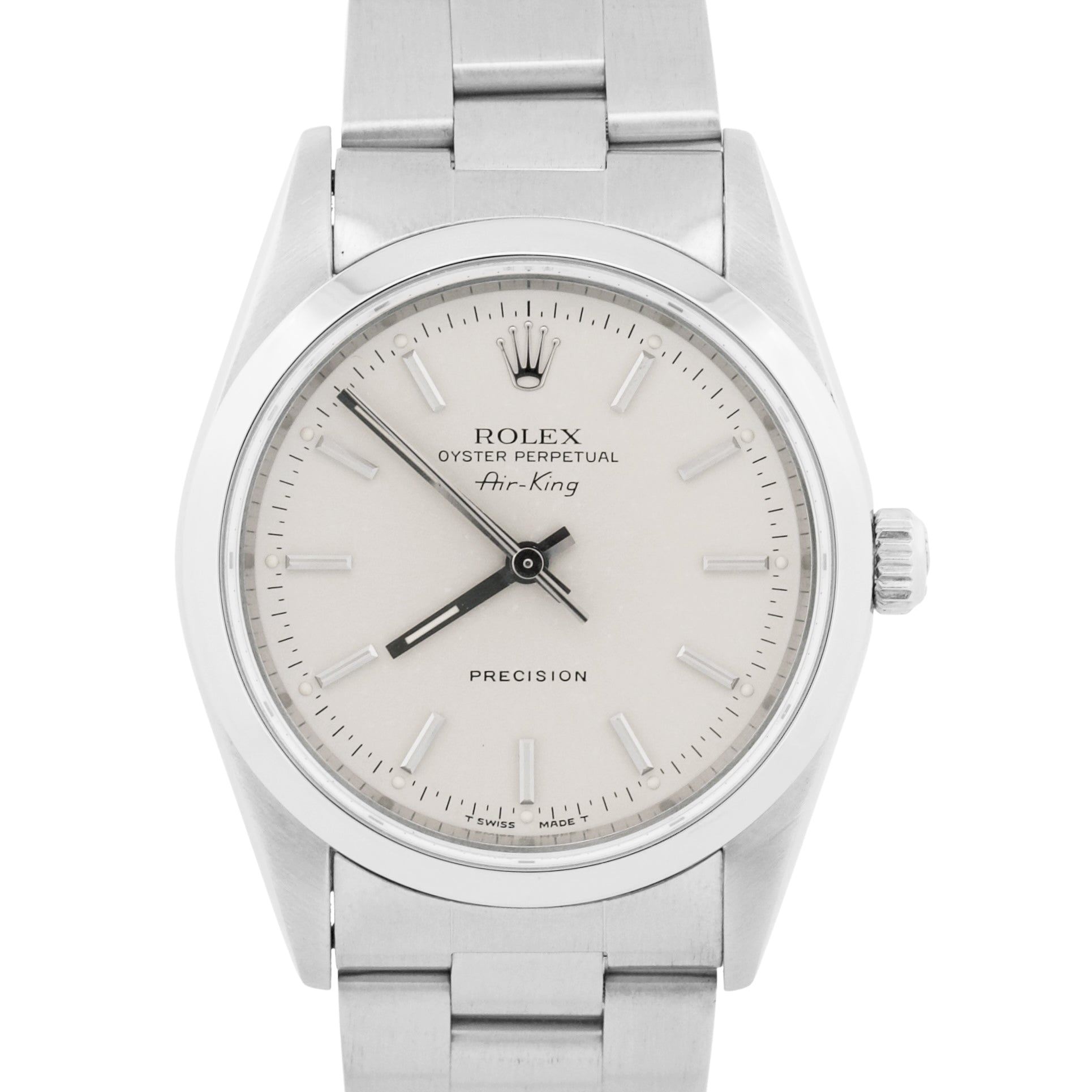PAPERS 1997 Rolex Oyster Perpetual Air-King SILVER Steel OYSTER