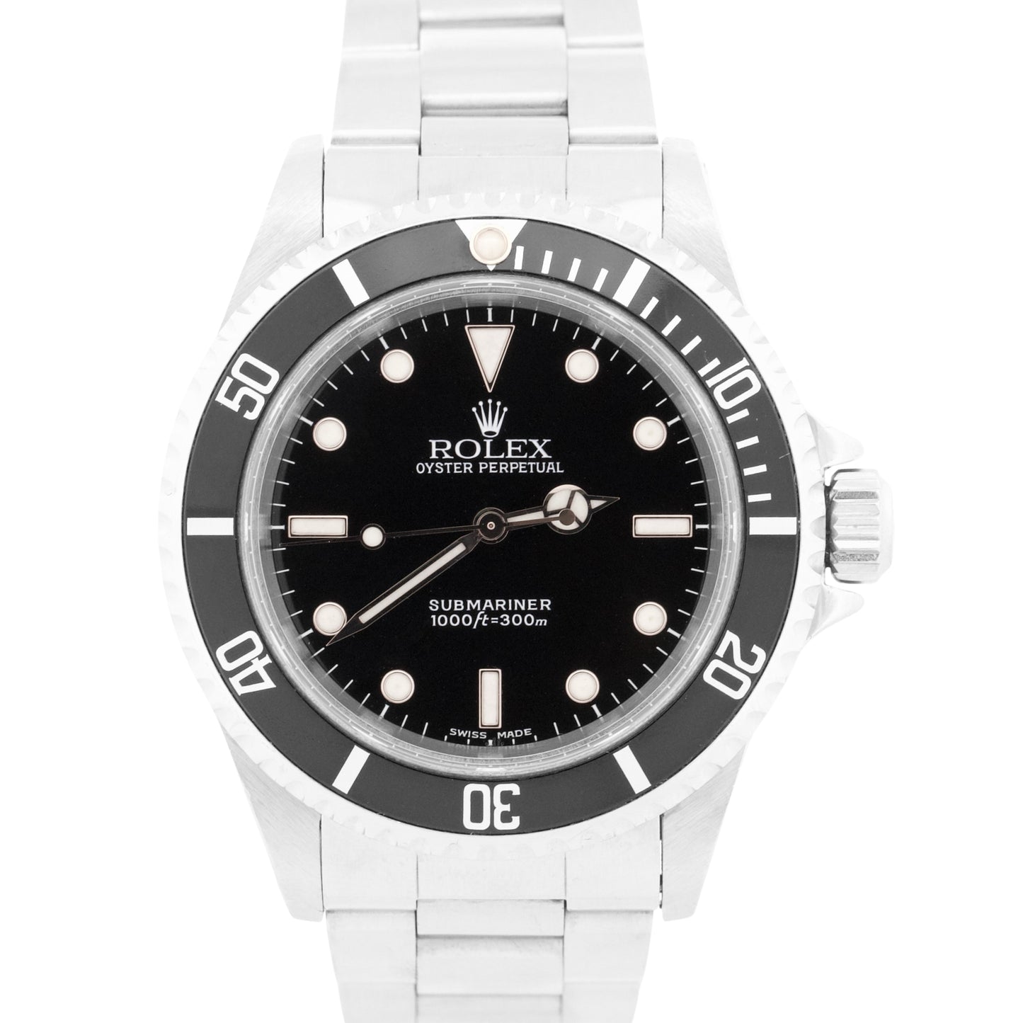 Rolex Submariner No-Date BLACK Stainless Steel Oyster Automatic 40mm 14060 Watch