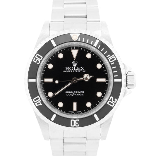Rolex Submariner No-Date BLACK Stainless Steel Oyster Automatic 40mm 14060 Watch