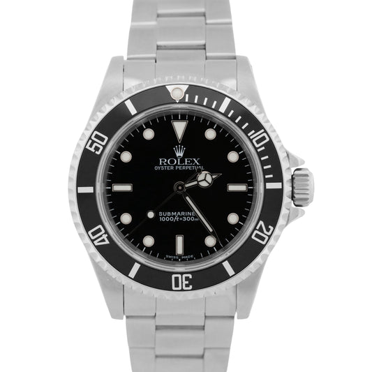 Rolex Submariner No-Date 40mm BLACK Stainless Steel Automatic Oyster Watch 14060