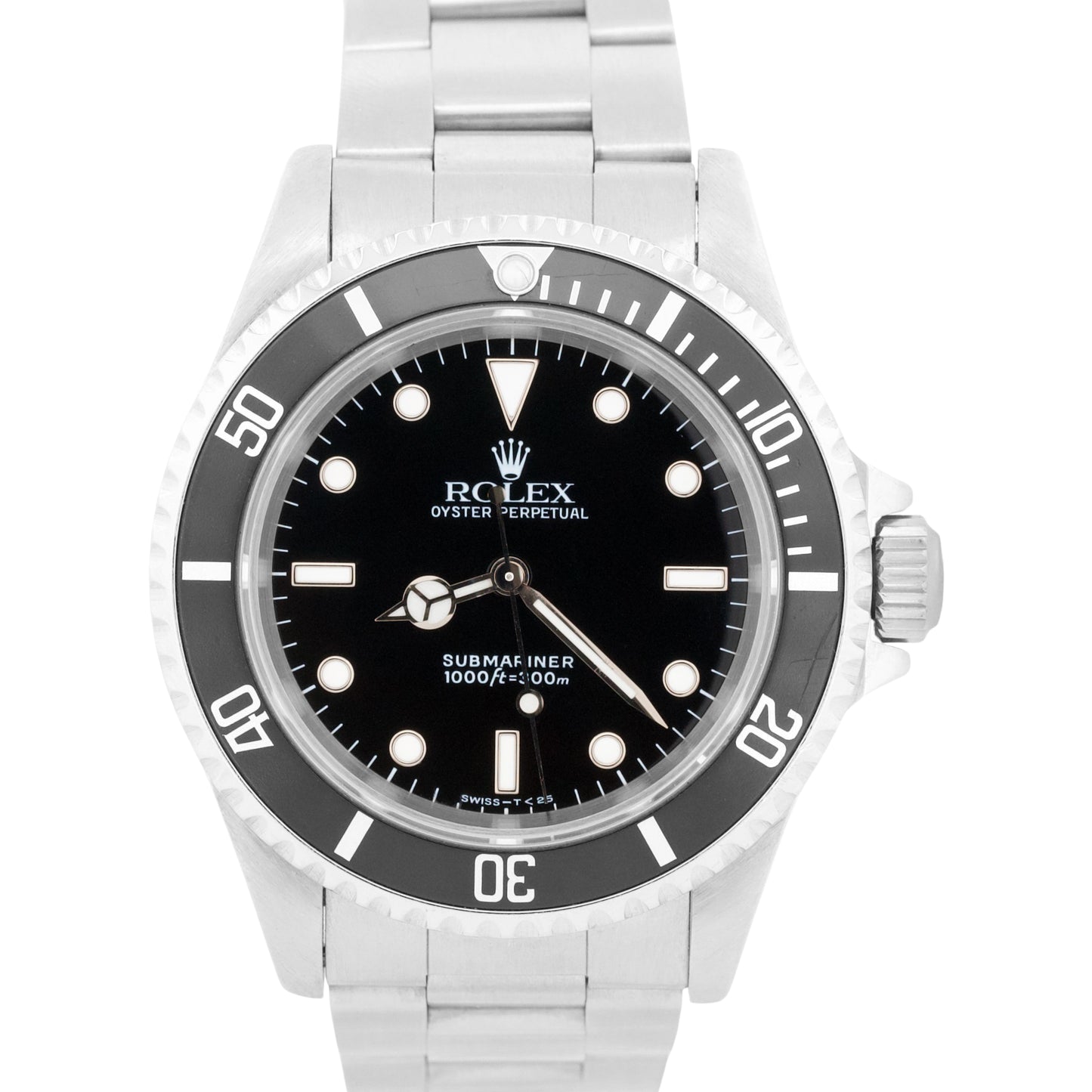 Rolex Submariner No-Date BLACK Stainless Steel Automatic 40mm Watch 14060 BOX