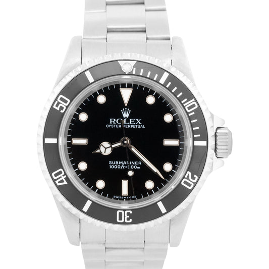 Rolex Submariner No-Date BLACK Stainless Steel Automatic 40mm Watch 14060 BOX
