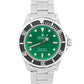 Rolex No-Date Submariner GREEN Black Stainless Steel 40mm 14060 Oyster Watch