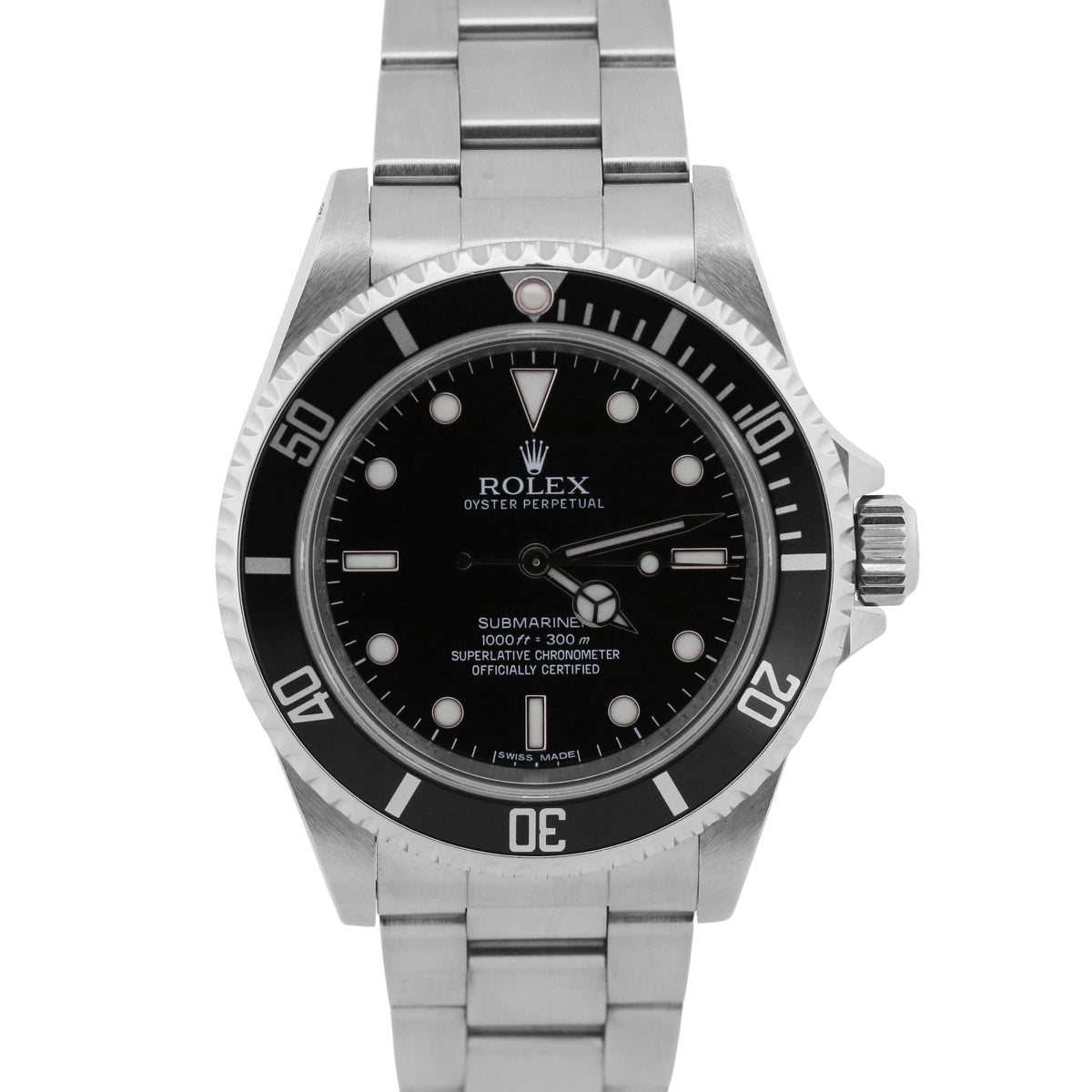 Unpolished 2011 Rolex Submariner No-Date 14060 Steel Randomized 40mm Box Papers
