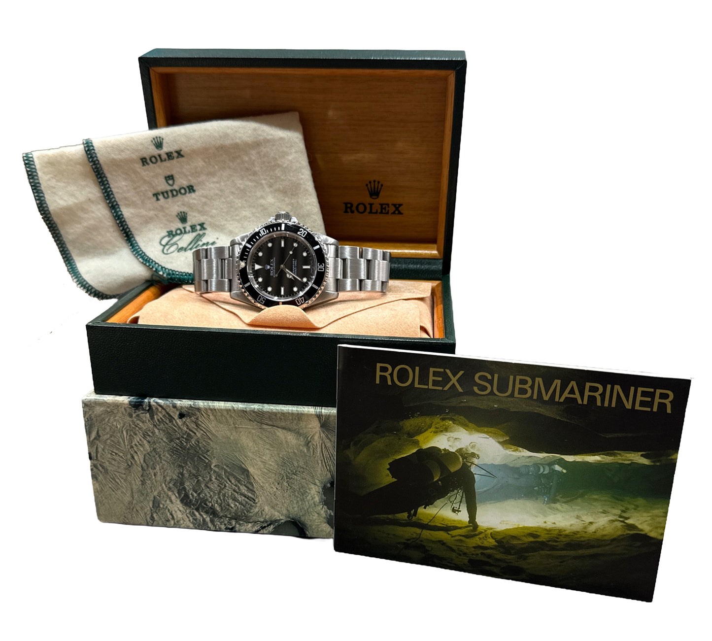 Rolex Submariner No-Date BLACK Stainless Steel Automatic 40mm Watch 14060 BOX