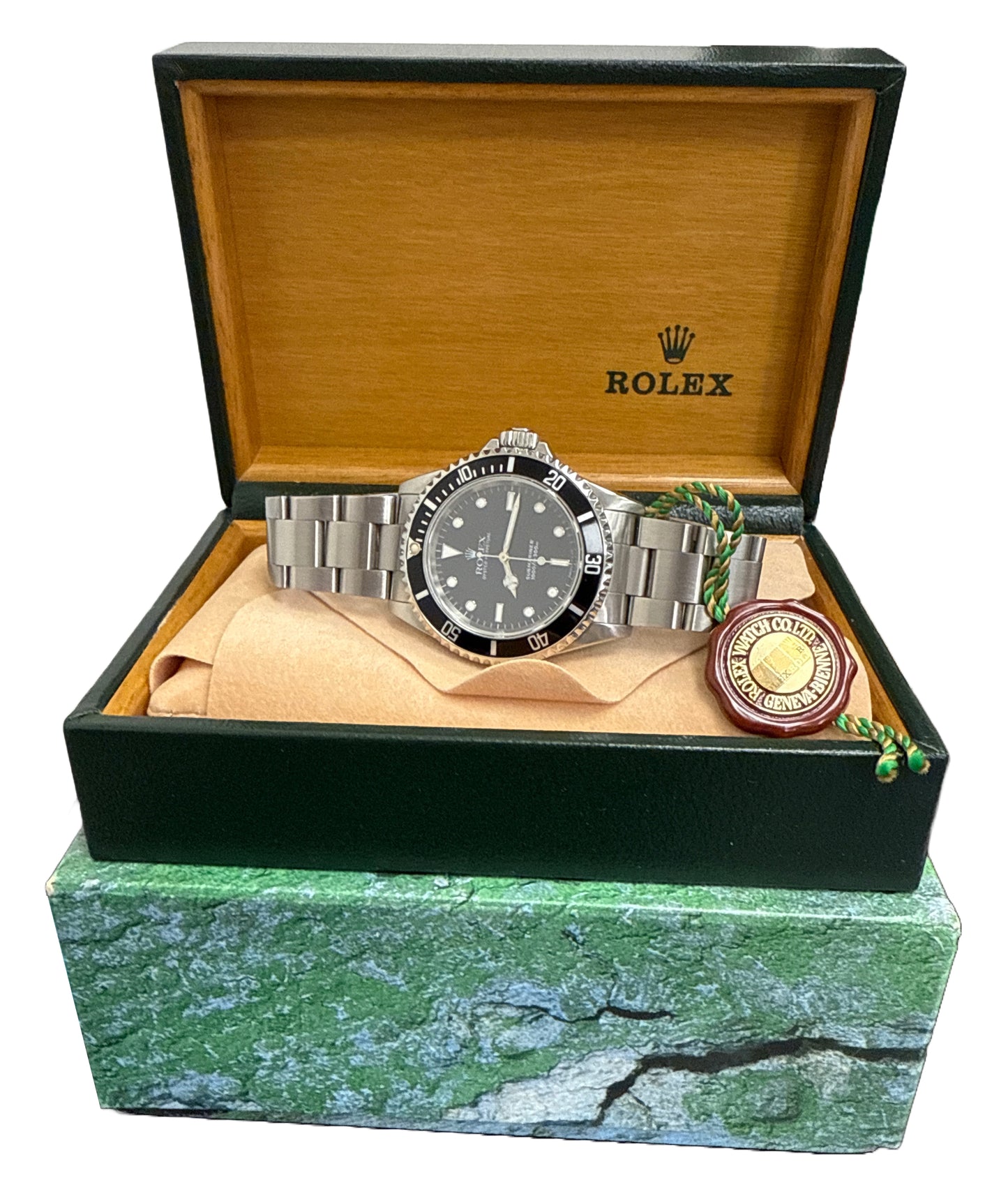 1994 Rolex Submariner No-Date BLACK Stainless Steel Dive 40mm Watch 14060 BOX