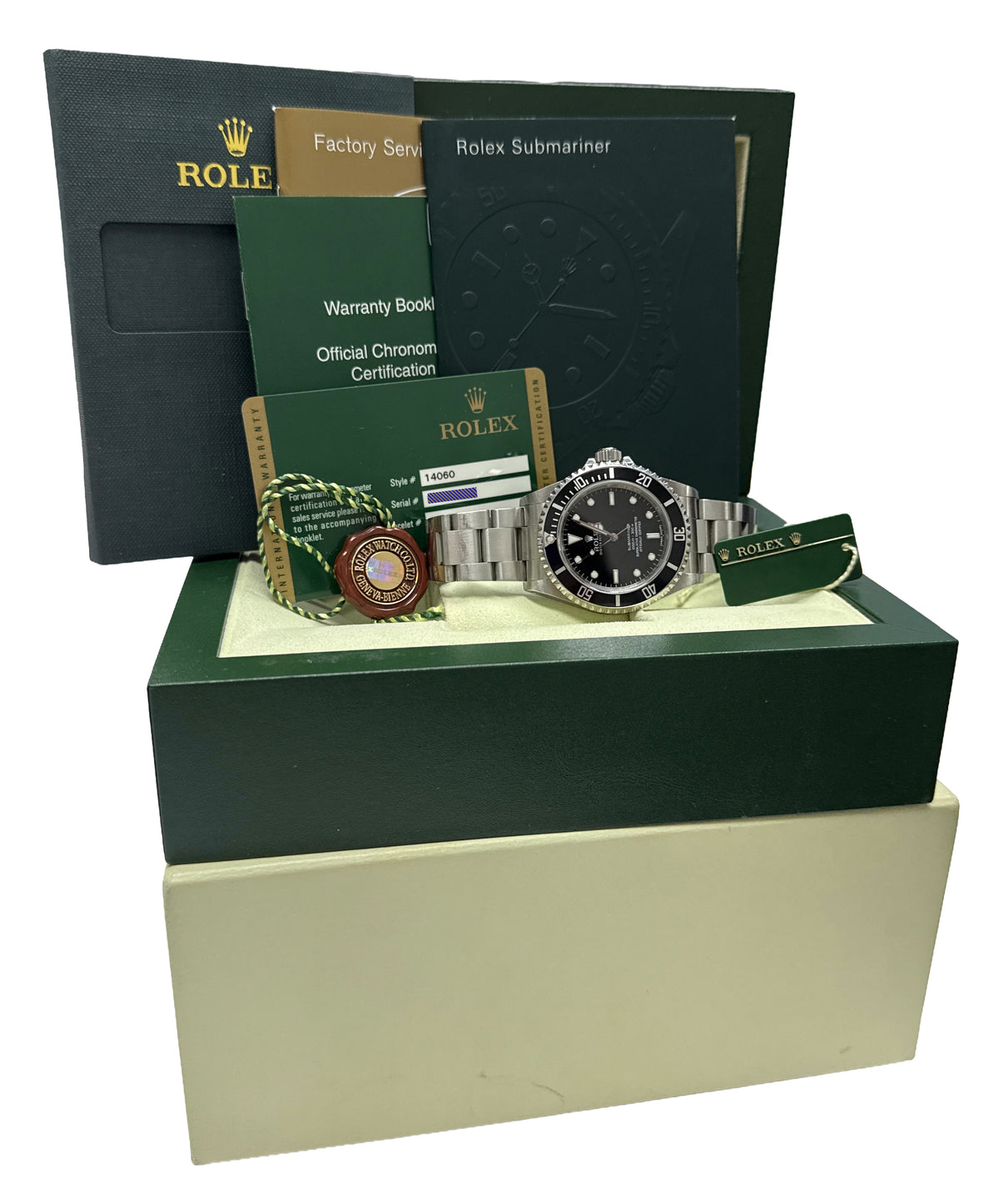Unpolished 2011 Rolex Submariner No-Date 14060 Steel Randomized 40mm Box Papers