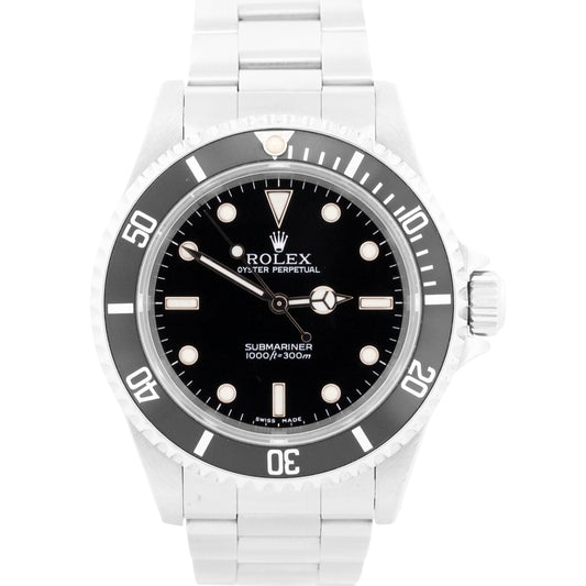 Rolex Submariner No-Date BLACK Stainless Steel Oyster Automatic 40mm 14060M