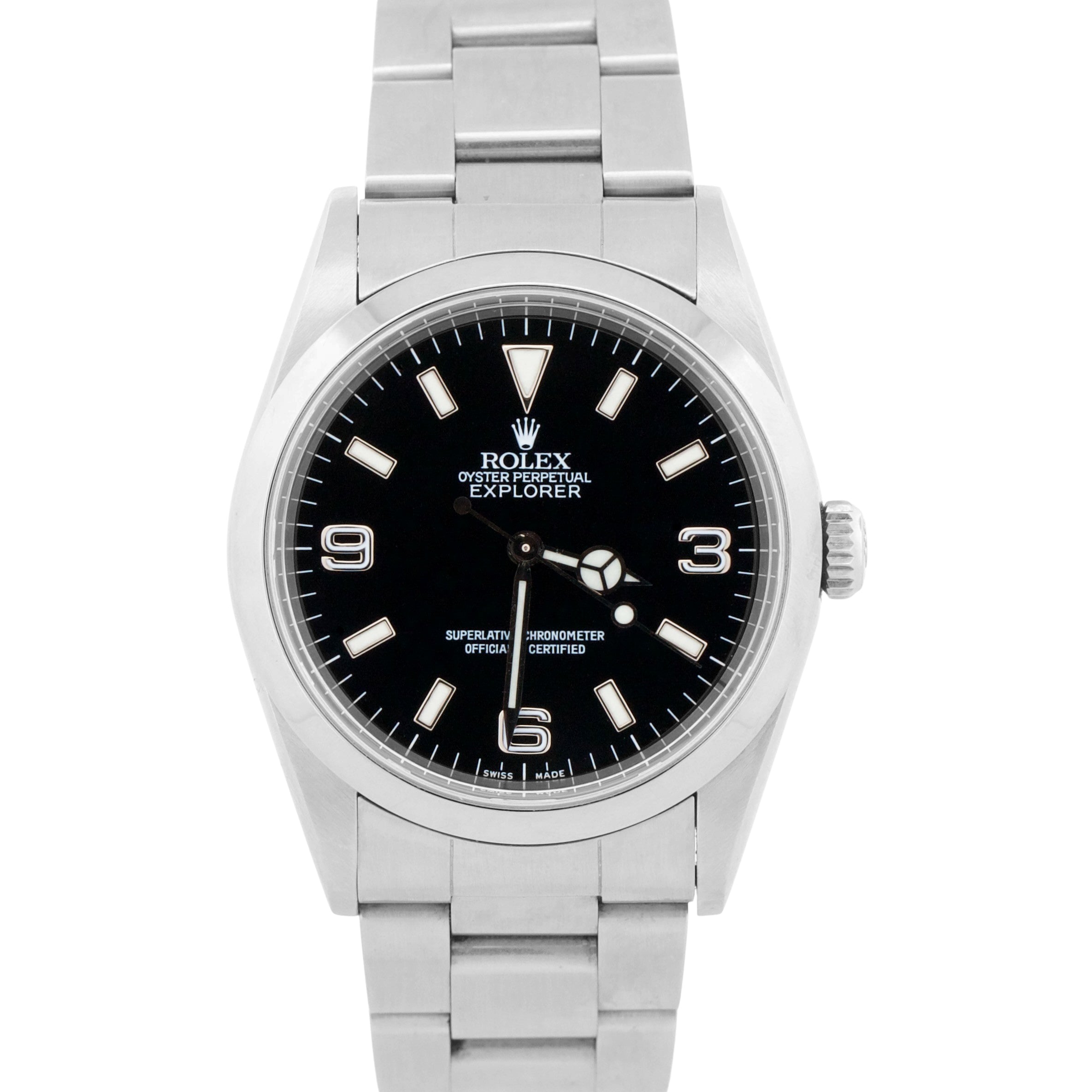 2025 RSC Rolex Explorer 14270 Black 36mm 3-6-9 Steel Automatic