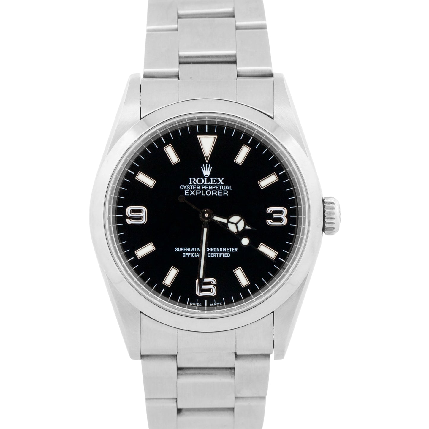 2025 RSC Rolex Explorer 14270 Black 36mm 3-6-9 Steel Automatic Oyster Watch