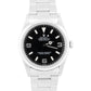 Rolex Explorer I 36mm Black SWISS ONLY Steel Oyster NO-HOLES 3-6-9  Watch 14270