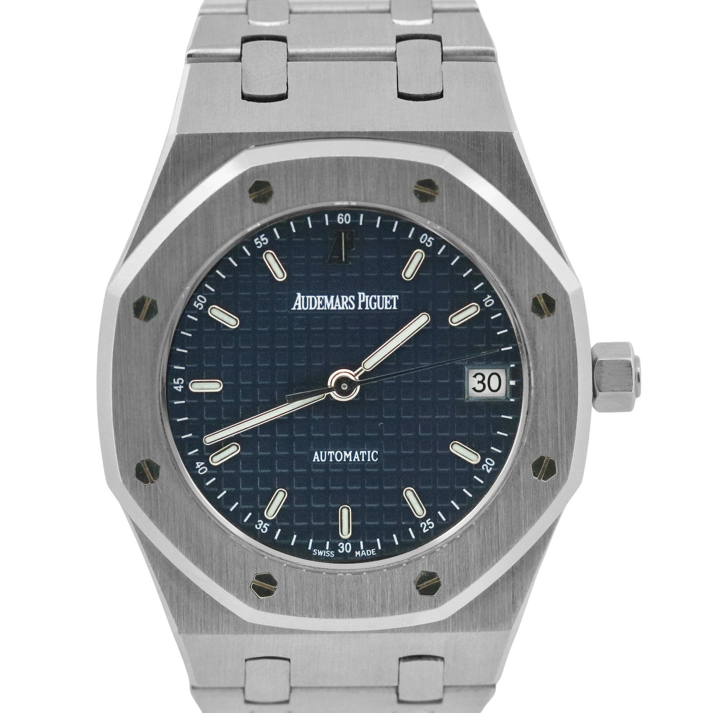UNPOLISHED Audemars Piguet Royal Oak BLUE Steel 36mm Watch 14790ST.OO.0789ST.08