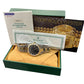 PAPERS Rolex Oyster Perpetual Date 34mm BLACK 18K Yellow Gold OYSTER 15233 BOX